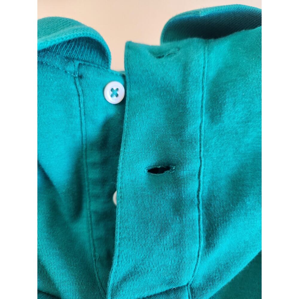 Vintage Polo Ralph Lauren Polo Shirt Short Sleeve Men Size Small Blue/Green - Picture 6 of 6